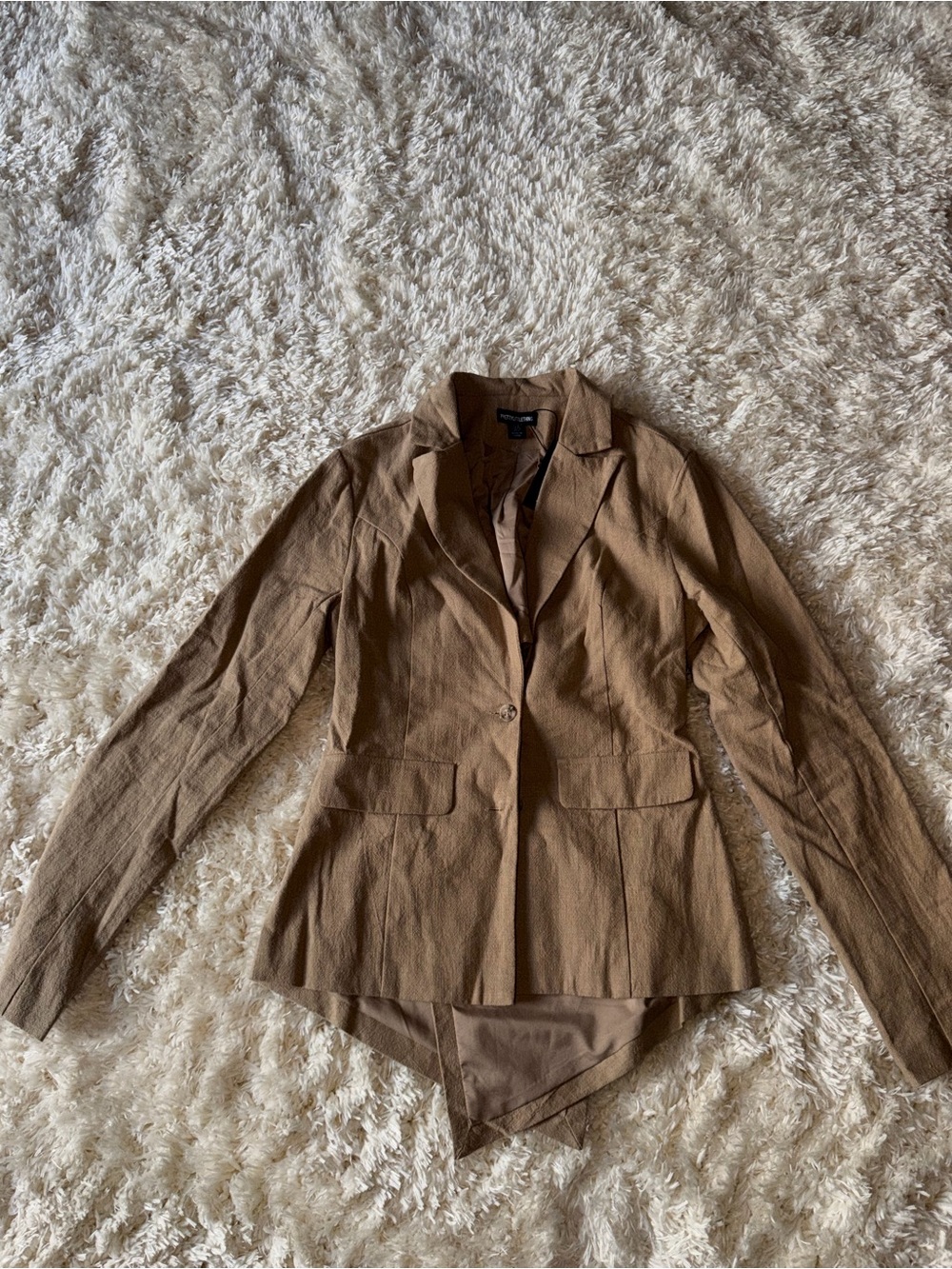 PrettyLittleThing Tailored Tan Blazer Jacket